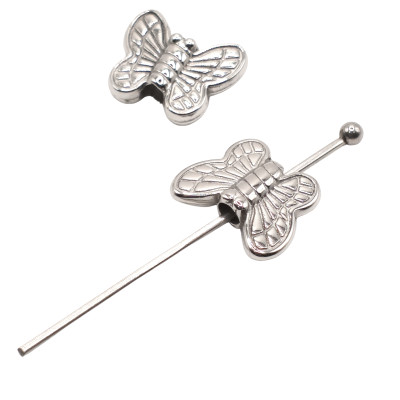 Korálek motýlek chirurgická ocel