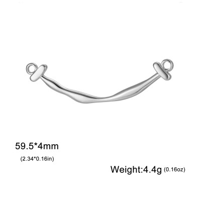 Konektor prohnutá masivní tyčinka chirurgická ocel