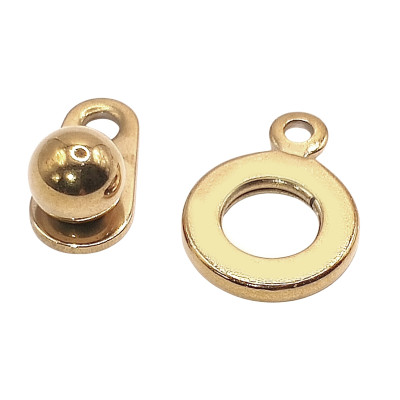 Steel Snap Clasps Flat Round