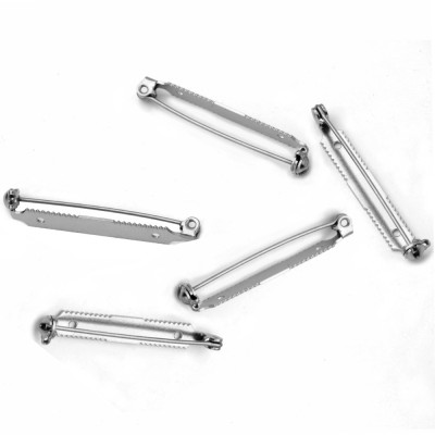 Brooch findings 36 x 5mm stailess steel