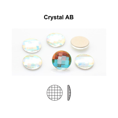 Preciosa Chessboard Circle 10mm Crystal