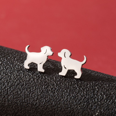 Mechanical earrings made of surgical steel