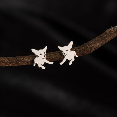 Mechanical earrings made of surgical steel