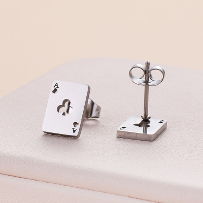 Mechanical earrings made of surgical steel