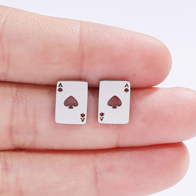 Mechanical earrings made of surgical steel