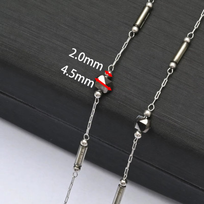 Fine chain with oval eyelets surgical steel