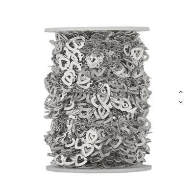 Fine chain with oval eyelets surgical steel