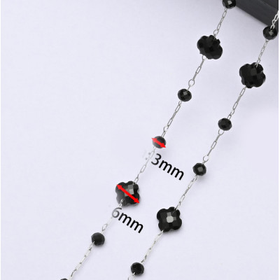 Fine chain with oval eyelets surgical steel