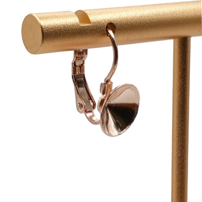 Náušnice pro rivolli 8 mm chirurgická ocel Rose gold galvanizace