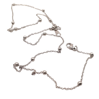 Double chain with surgical steel balls