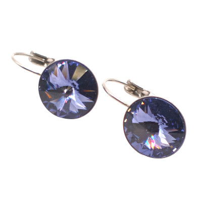 Earrings and pendant with rivolki Swarovski surgical steel