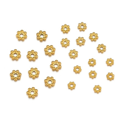 Intermediate ring 3,4,5,6mm made of surgical steel gold galvanization