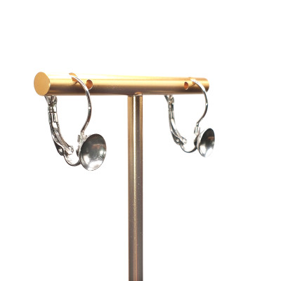 Mechanical earrings with a 8mm bowl made of stailess steel 304