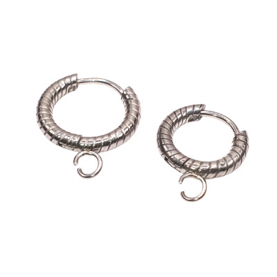 Hoop earrings 3 sizes surgical steel