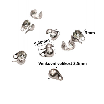 Small cap side opening gold galvanization surgical steel