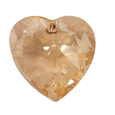 Přívěsek srdce Crystal Golden Shadow 28mm