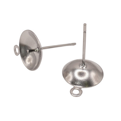 Puseta s miskou dříkem a očkem 10mm z chirurgické oceli