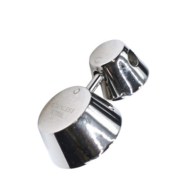 Round bed pendant made of surgical steel 10mm