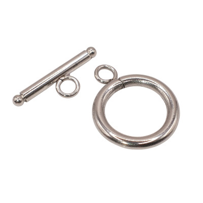 Steel Toggle Clasps Heart and Arrow