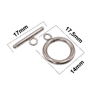 Steel Toggle Clasps Heart and Arrow