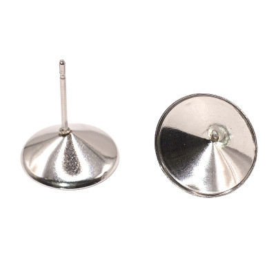 Suit for Swarovski rivoli 12mm surgical steel