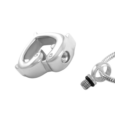 Přívěsek srdíčko s delfínem chirurgická ocel