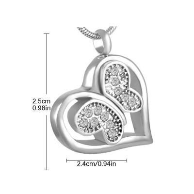 Surgical steel owl pendant
