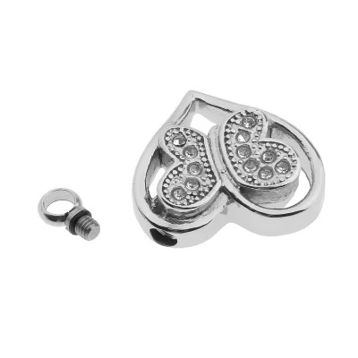 Surgical steel owl pendant