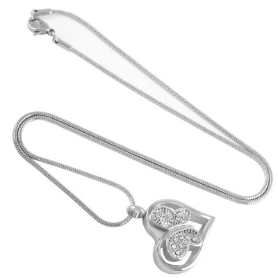 Surgical steel owl pendant