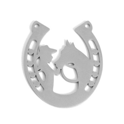 horseshoe with horse