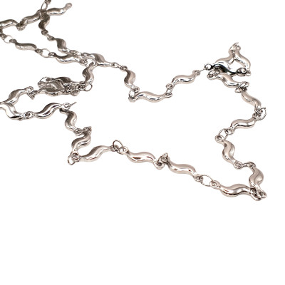 Fine chain with oval eyelets surgical steel