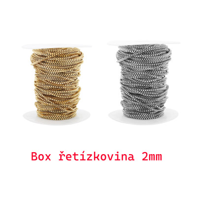 Box chain 3mm surgical steel