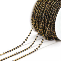 Řetízkovina s barevným emailem zlatá galvanizace