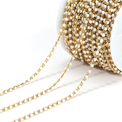 Fine chain with oval eyelets surgical steel