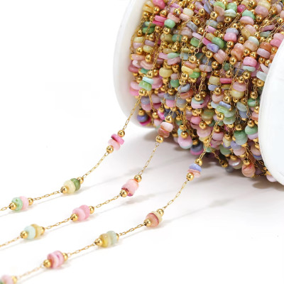 Fine chain with oval eyelets surgical steel