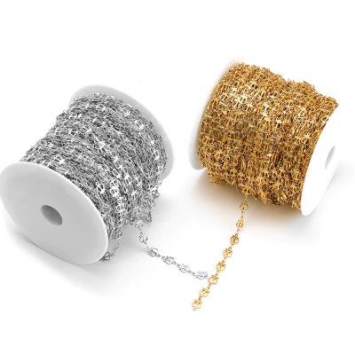 Fine chain with oval eyelets surgical steel