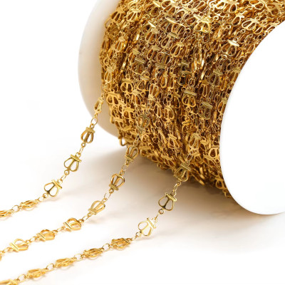 Fine chain with oval eyelets surgical steel