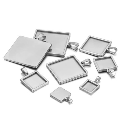 Square bed 20mm surgical steel