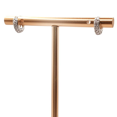 Gold earrings made of surgical steel