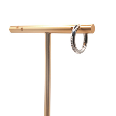 Náušnice se zirkony 3 velikosti chirurgická ocel