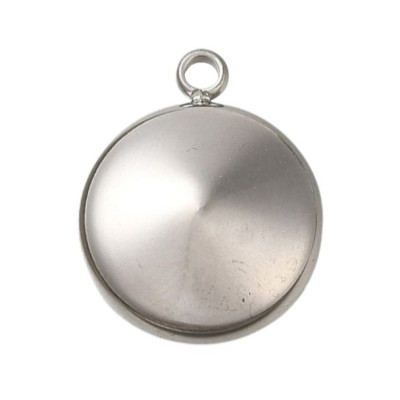 Round bed pendant made of surgical steel 10mm