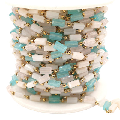 Řetízkovina s barevnými korálky chirurgická ocel