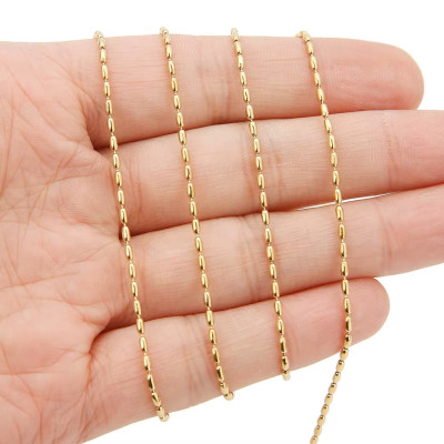 Olivková řetízkovina 1,4mm z chirurgické oceli