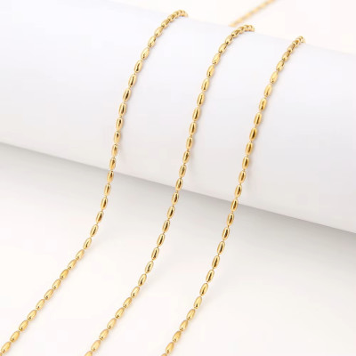 Olivková řetízkovina 1,4mm z chirurgické oceli