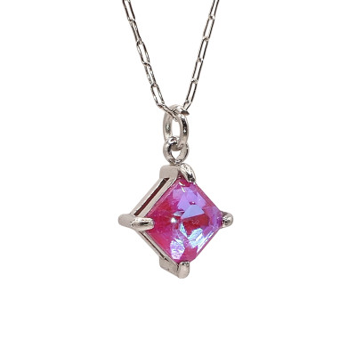 Cloverleaf pendant in two color combinations of surgical steel