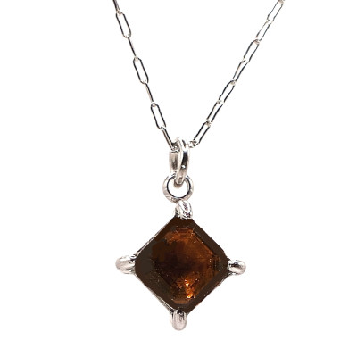 Cloverleaf pendant in two color combinations of surgical steel