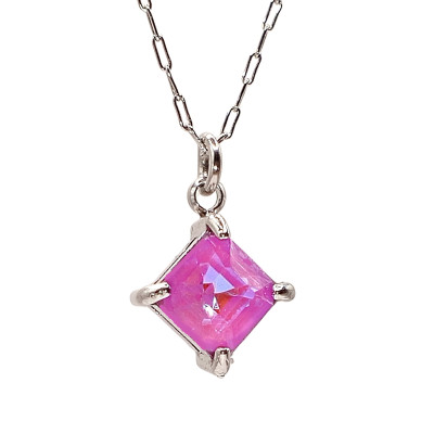 Cloverleaf pendant in two color combinations of surgical steel