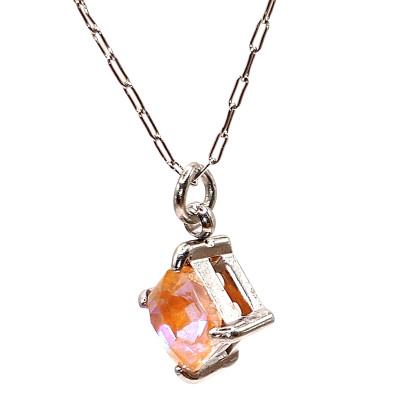 Cloverleaf pendant in two color combinations of surgical steel