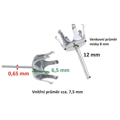 Surgical steel six-arm nozzle