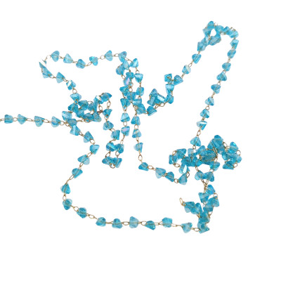 Řetízek s kamínky světlý Blue Zirkon